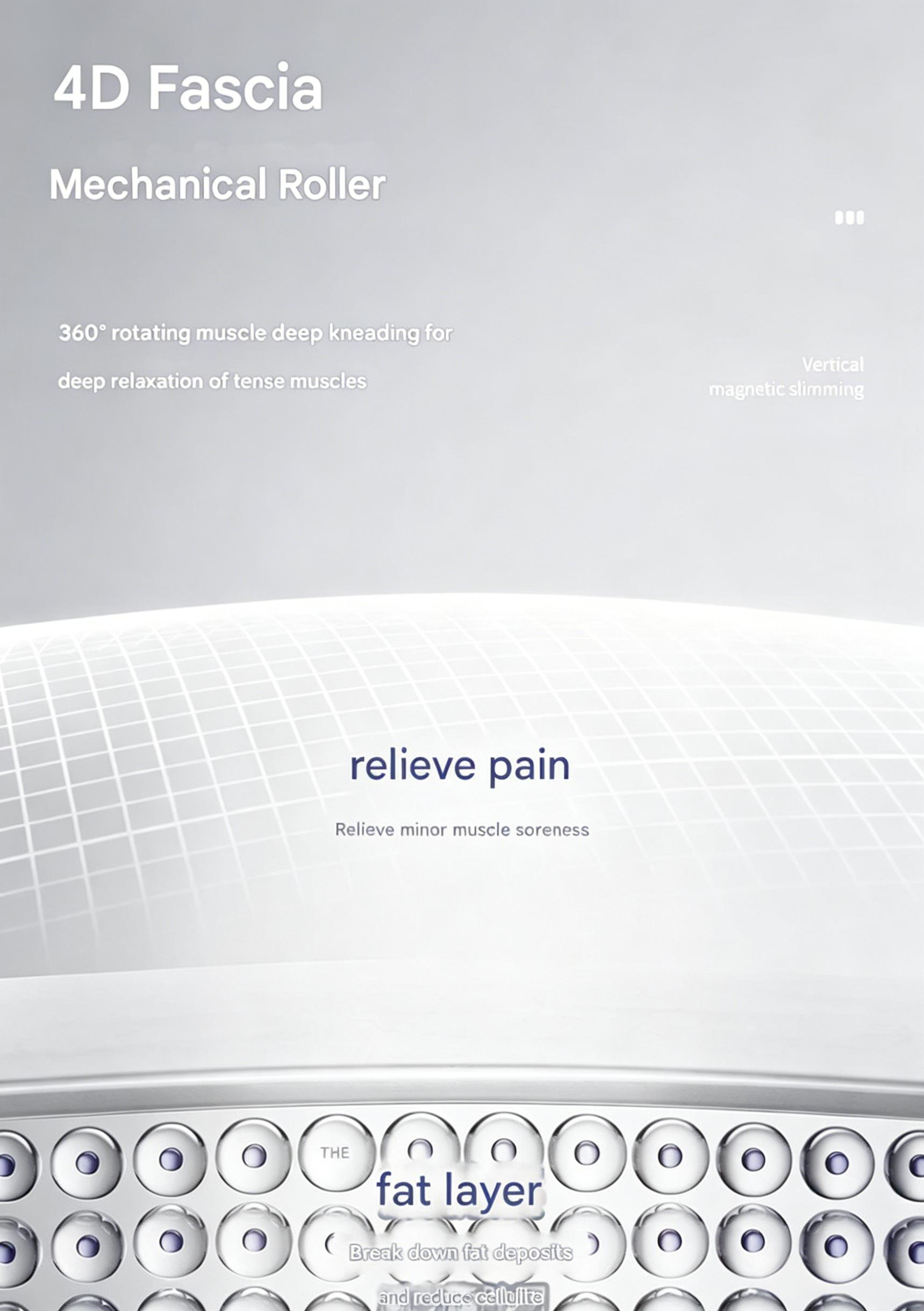 EMSnova 4D fascia mechanical roller for deep muscle relaxation and pain relief