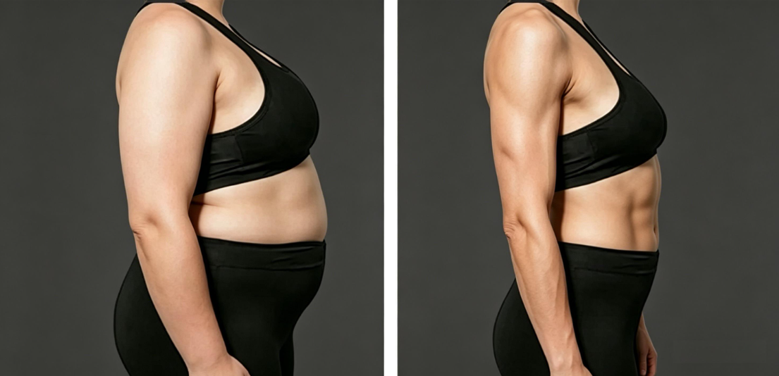 Muscle tone before after