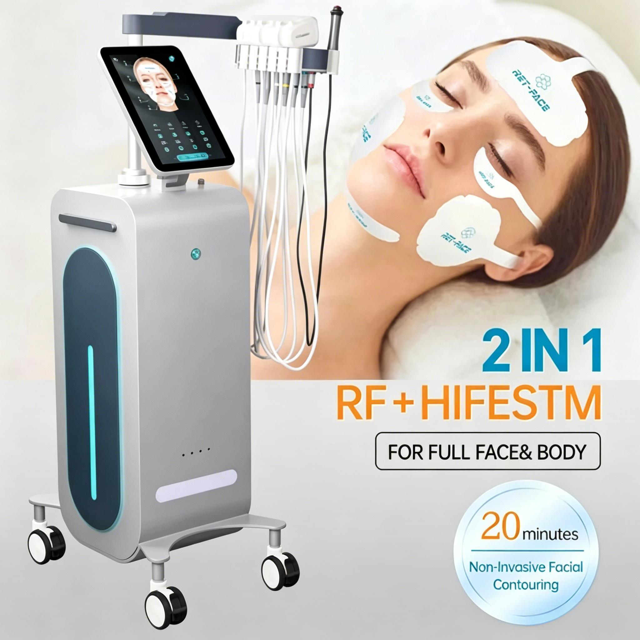 EMSnova 2 in 1 RF HIFES facial and body treatment, 20 minutes non-invasive facial contouring