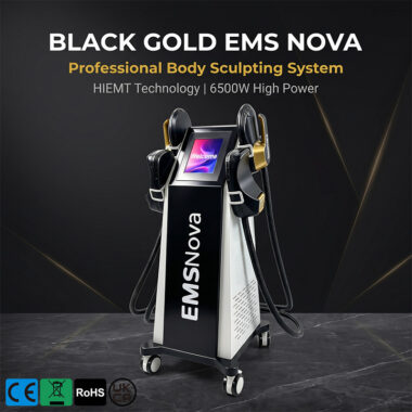 EMSnova Black Gold professional body sculpting system with high technology and high power